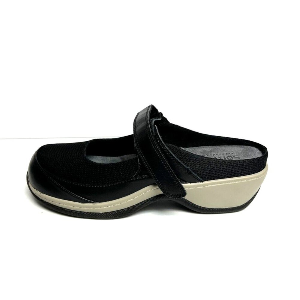 Softwalk Womens Arcadia Clog Black Size 10 M